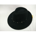 Chapéu Fedora com fita de veludo Hatband (F-070003)